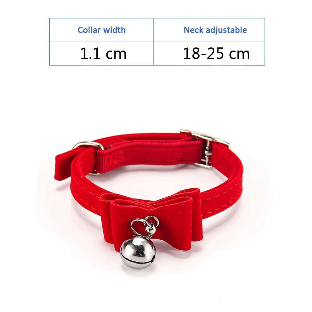 Cat Collar with Bell Collar for Cats Kitten Puppy Leash Collars for Cats Dog Chihuahua Pet Cat Collars Leashes Lead Pet Supplies